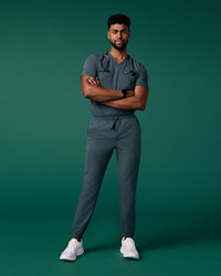 Man in Alpine Green Scrubs