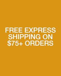 Free Express Shipping on U.S. Orders $75 or more