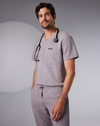 Man wearing Chrome scrubs