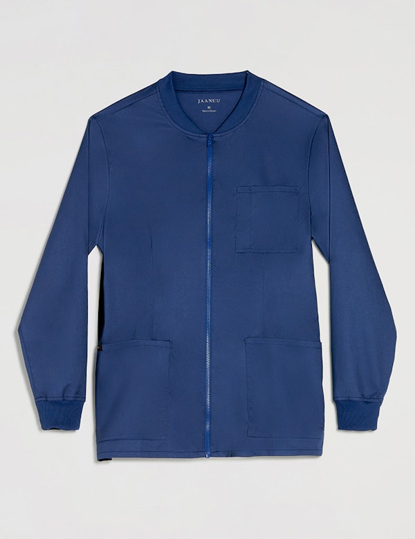 Men's Scrub Jacket in Estate Navy Blue Outerwear by Jaanuu