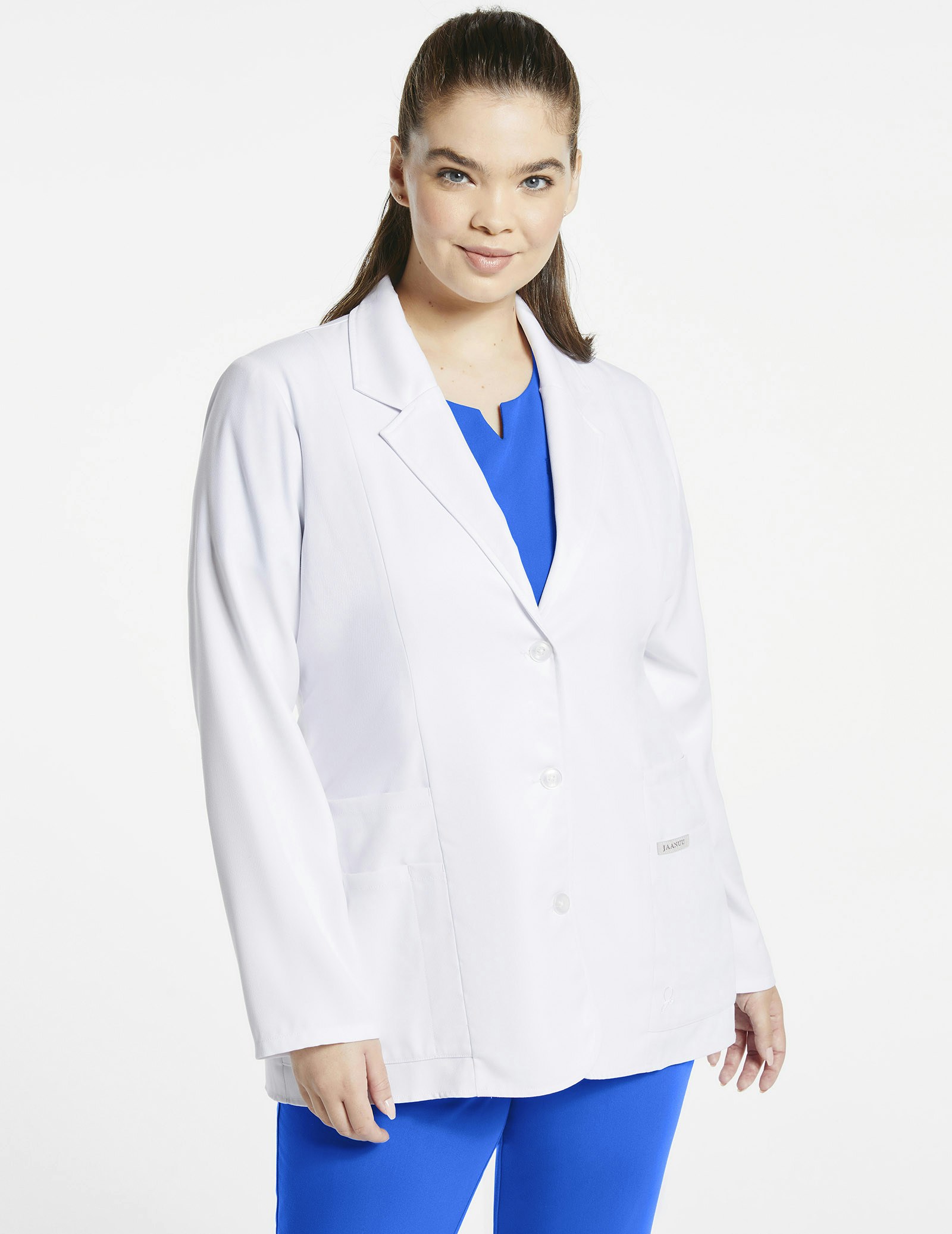 Women's White Student Lab Coat Jaanuu