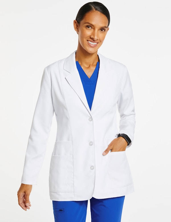 Women's Student Lab Coat in White Lab Coats by Jaanuu