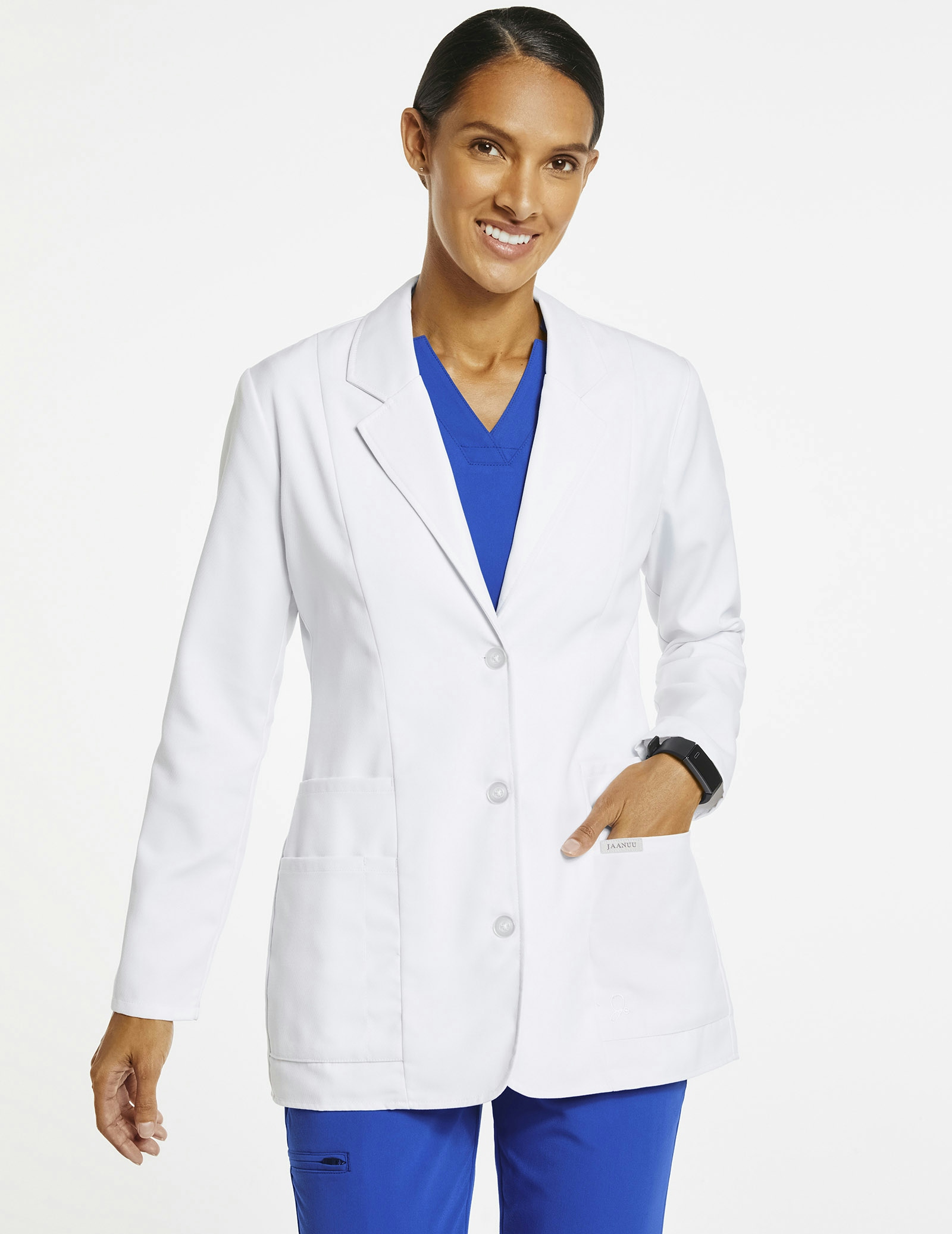 Women's White Student Lab Coat Jaanuu