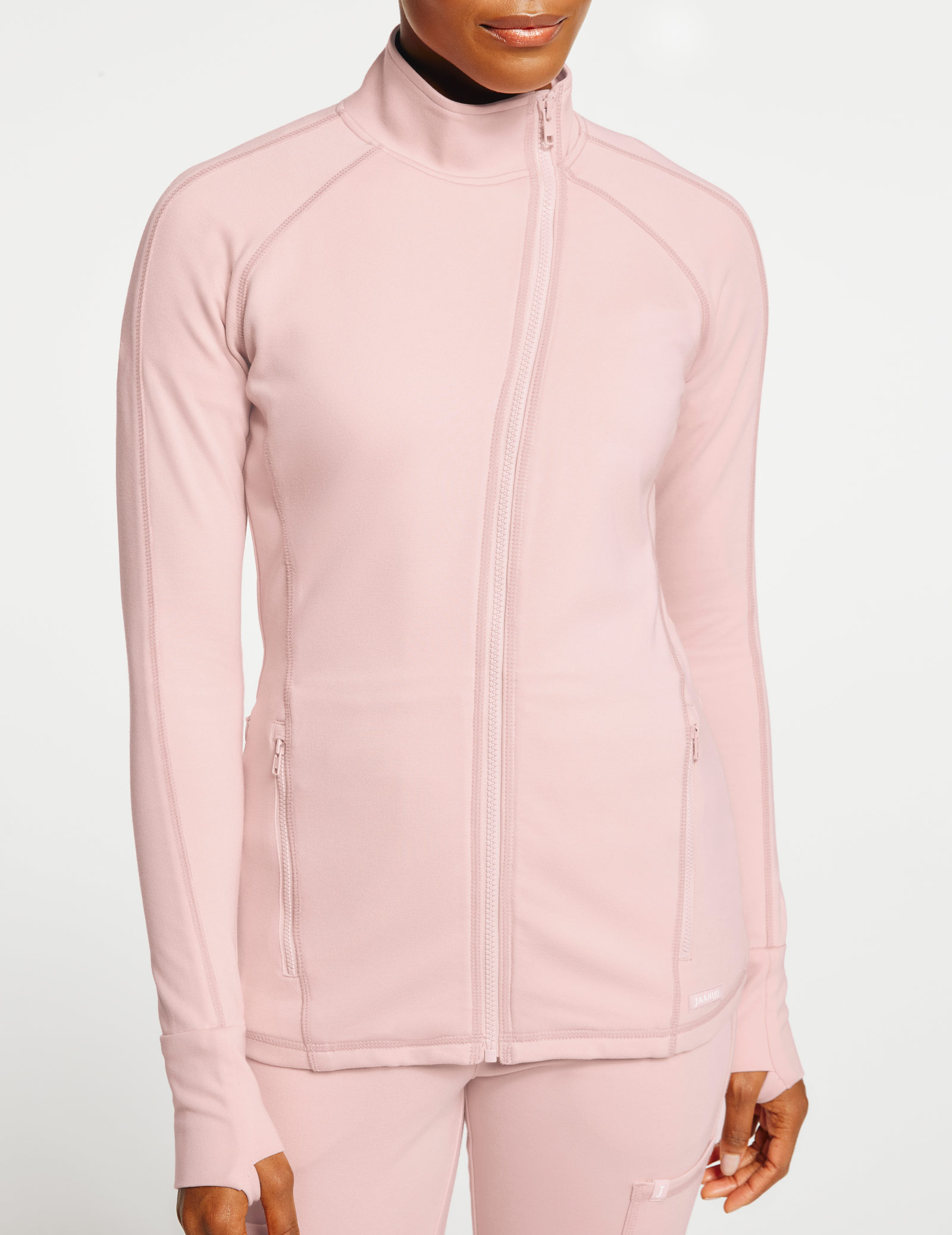 pink athletic jacket