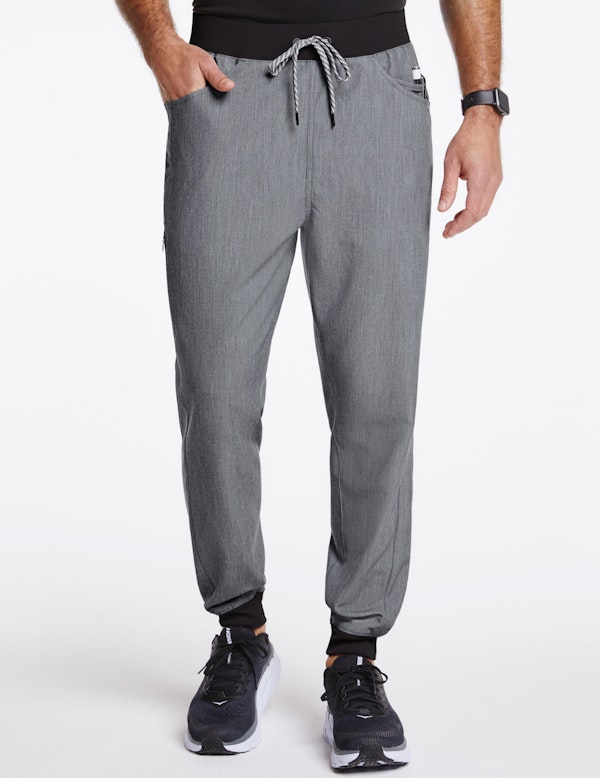 mens heather grey joggers