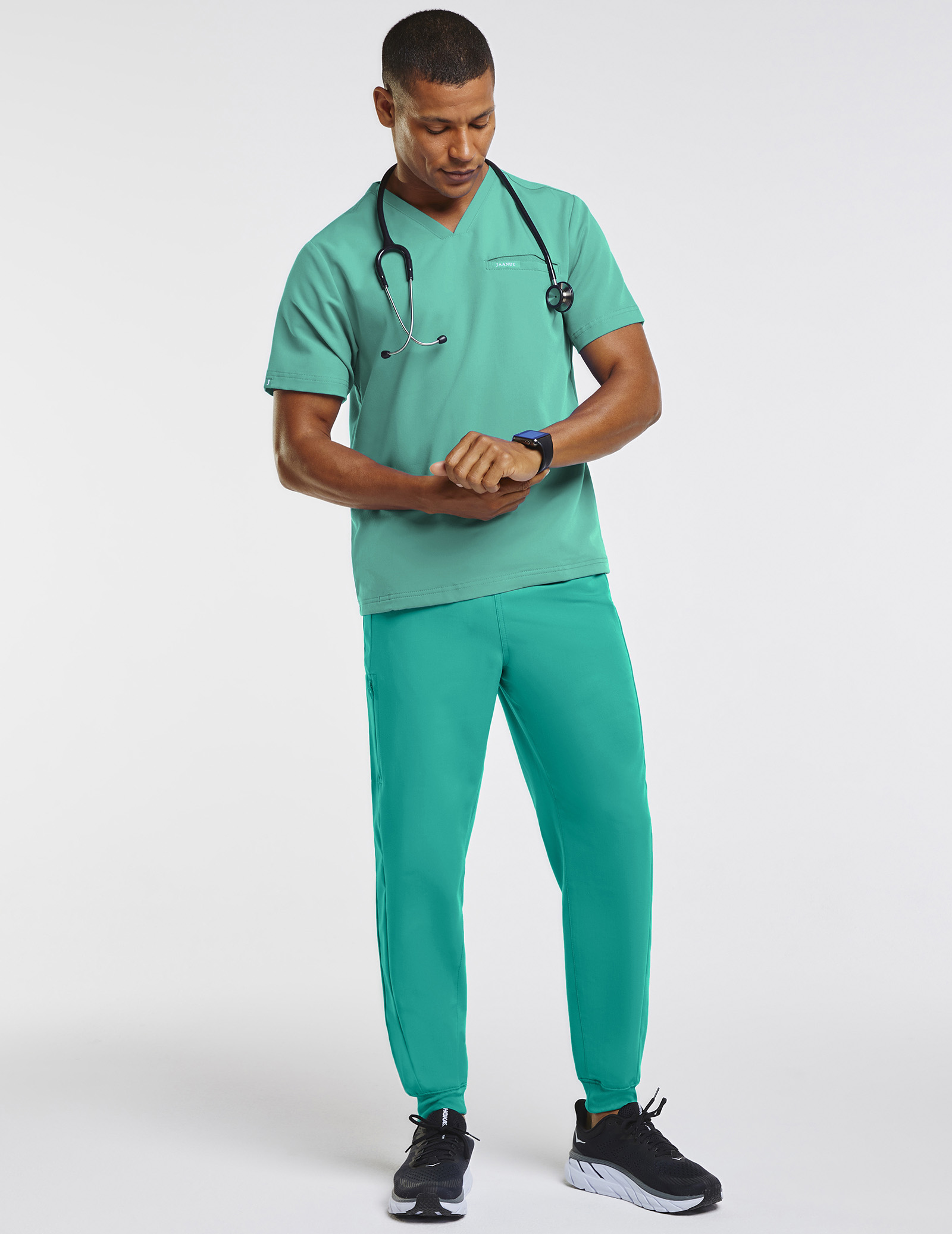 Men's Surgical Green Jogger Scrub Pants 