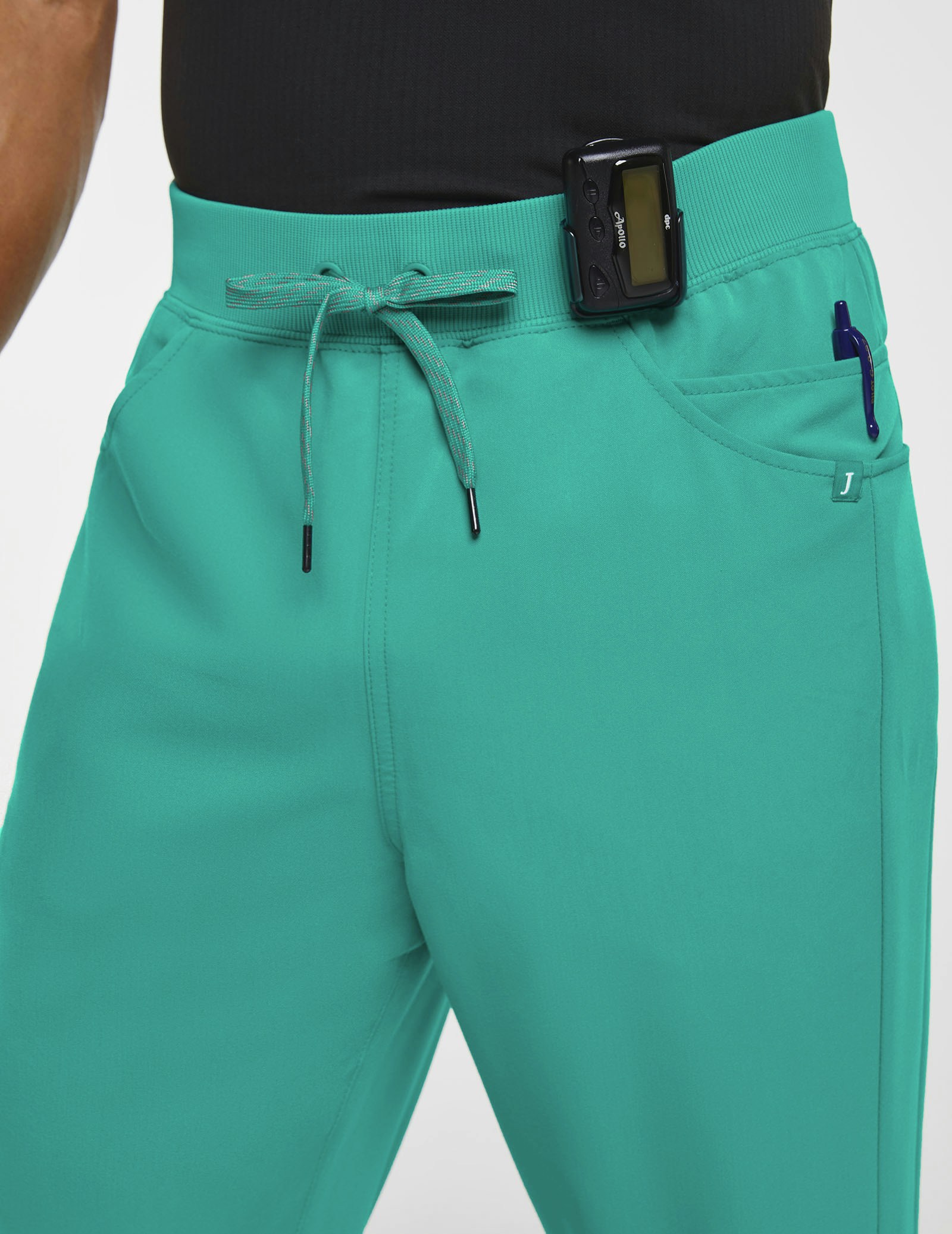 Men's Surgical Green Jogger Scrub Pants with Drawstring Jaanuu