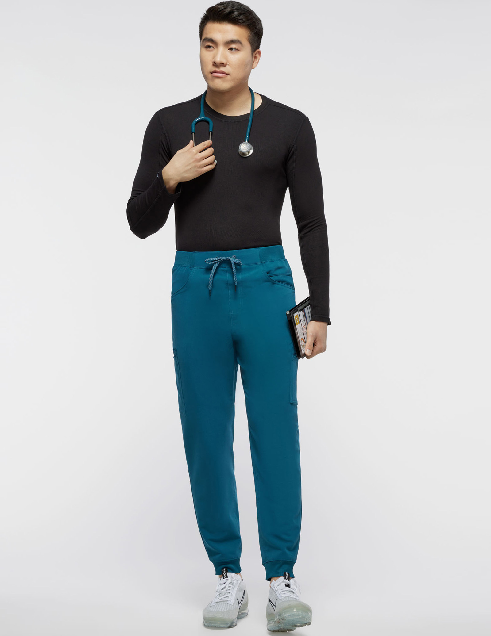 Jaanuu Men's Mesh-Pocket Jogger Pant - Caribbean Blue