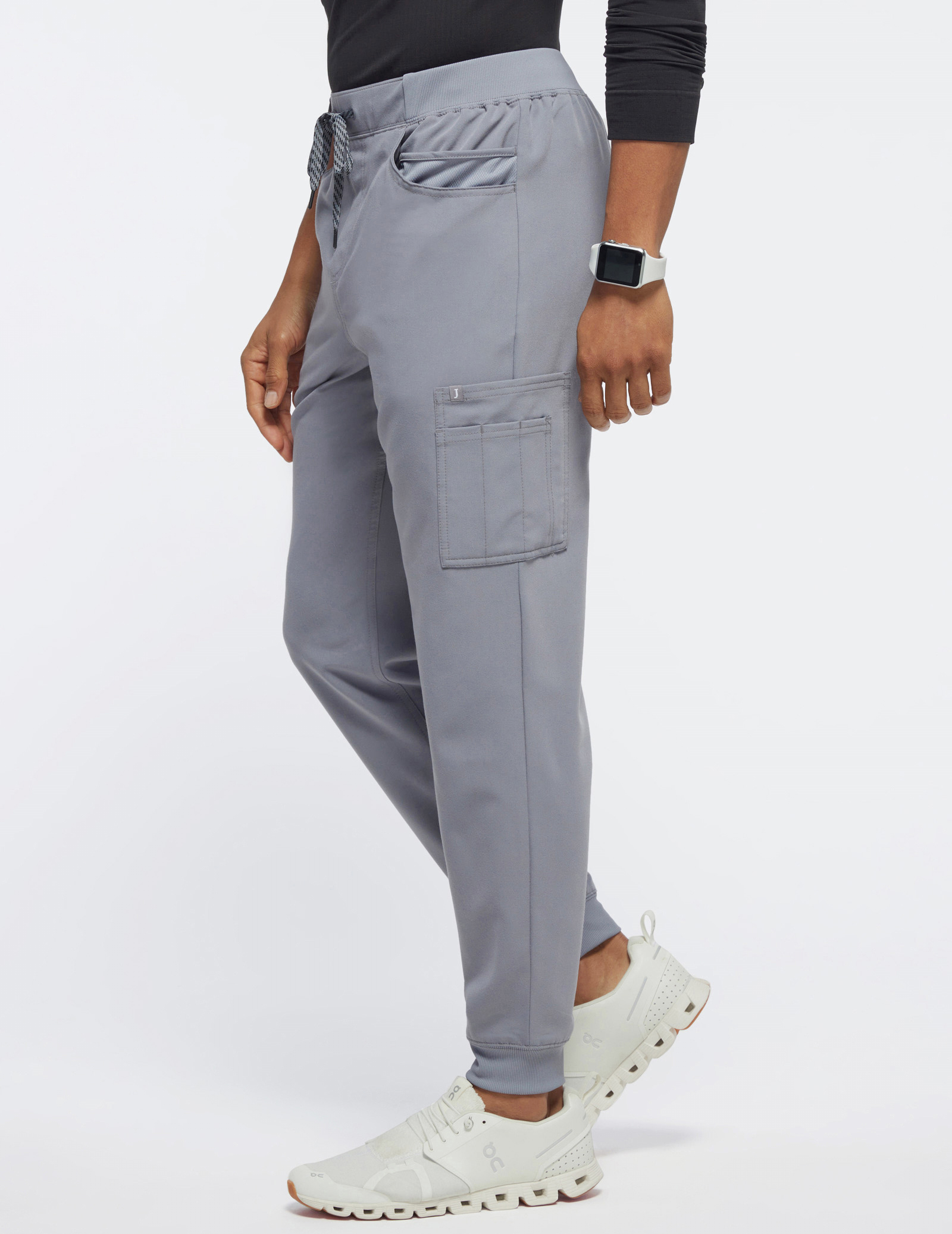 Mesh-Pocket Jogger Scrub Pants | Jaanuu
