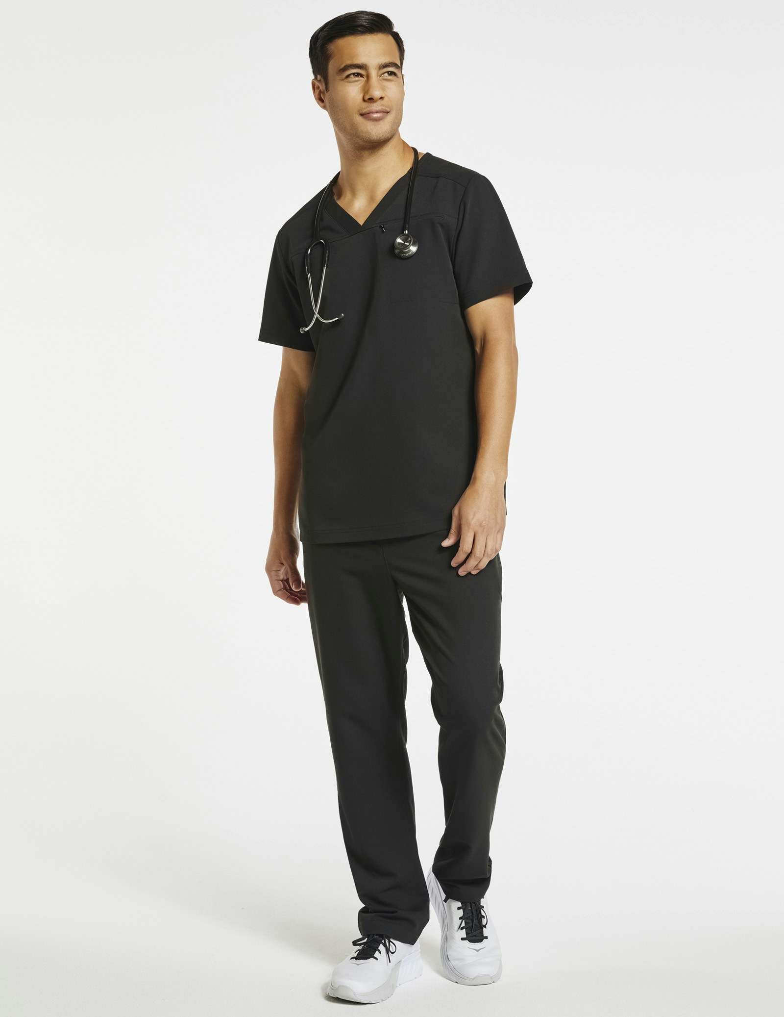 Men's 4Pocket Scrub Pant in Black Medical Scrubs by Jaanuu