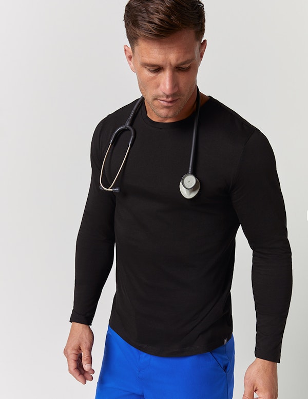 Classic Underscrub in Black Medical Scrubs by Jaanuu