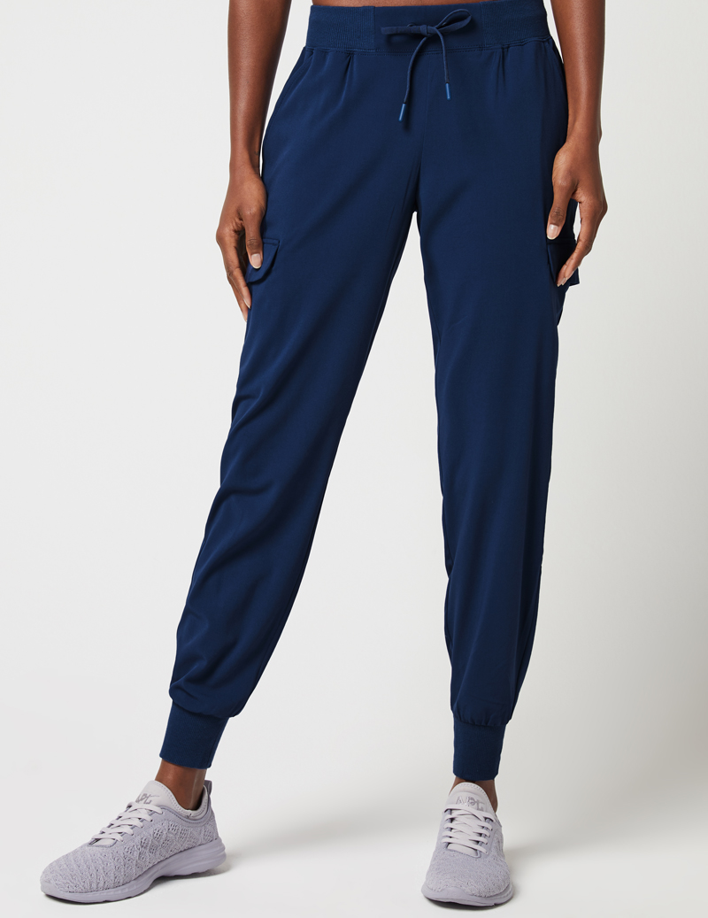 navy blue cargo jogger pants