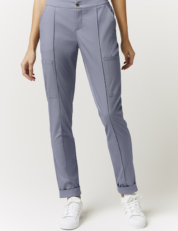 Cuffed Cargo Pant in Graphite Medical Scrubs by Jaanuu