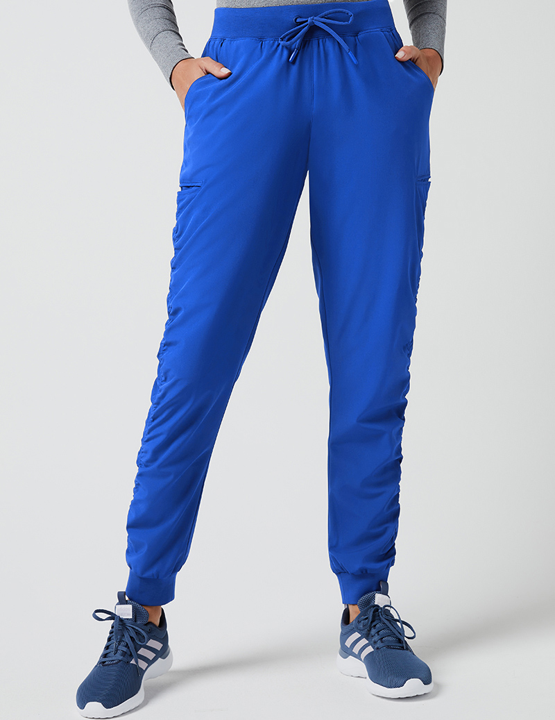 blue jogging pants