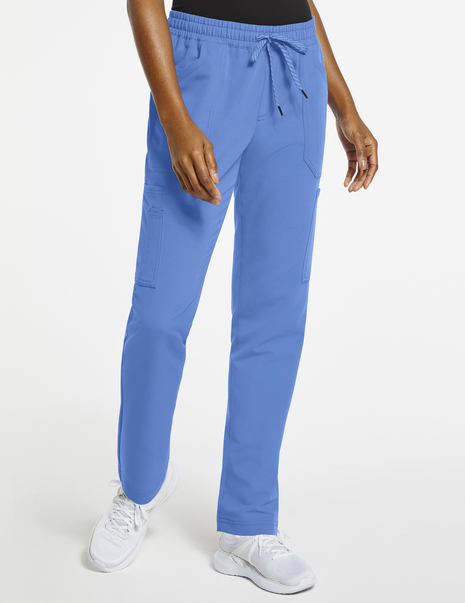 8-Pocket Slim Cargo Scrub Pants 