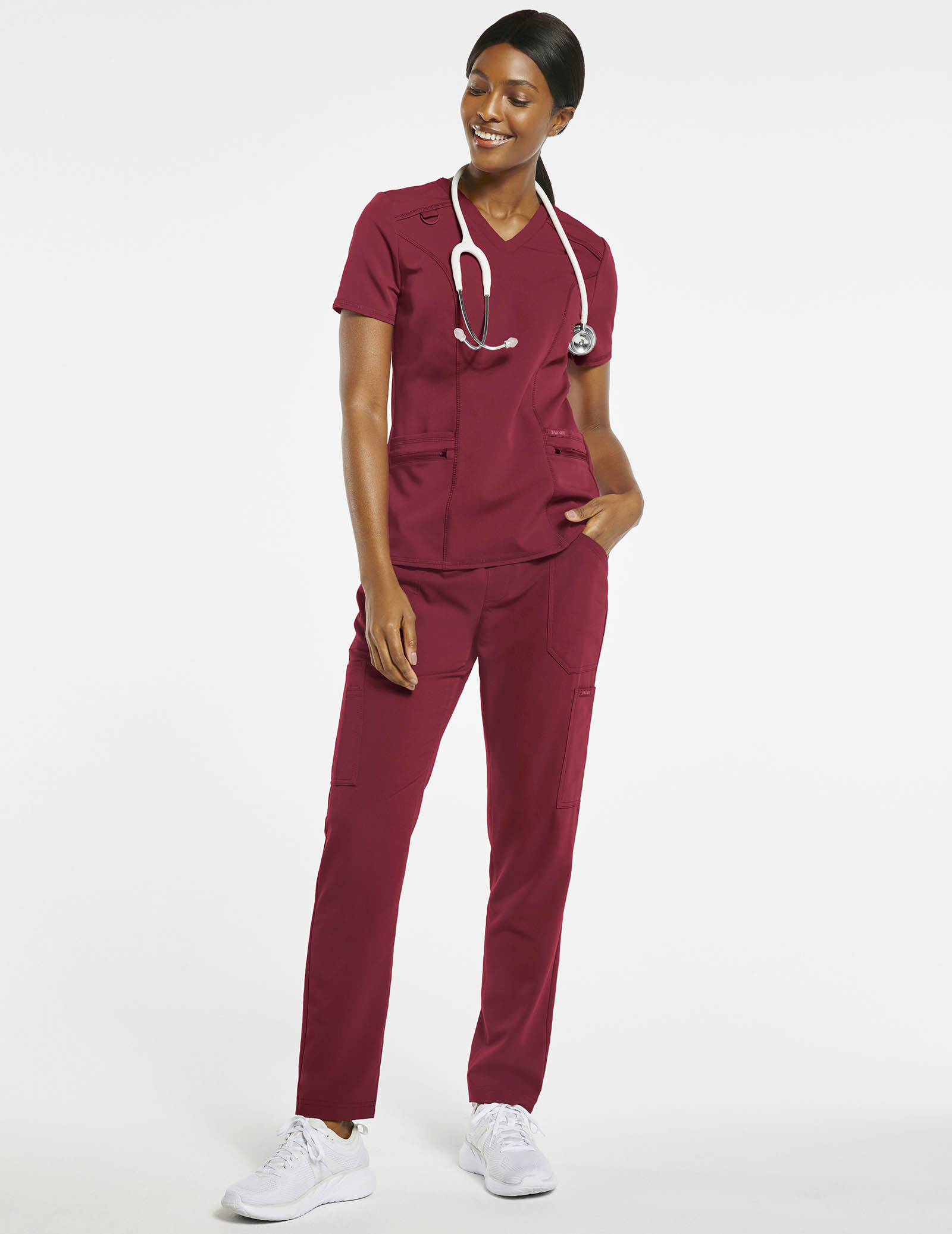 Women's Medical Nursing Scrub Black Cargo Pant Free Shipping 