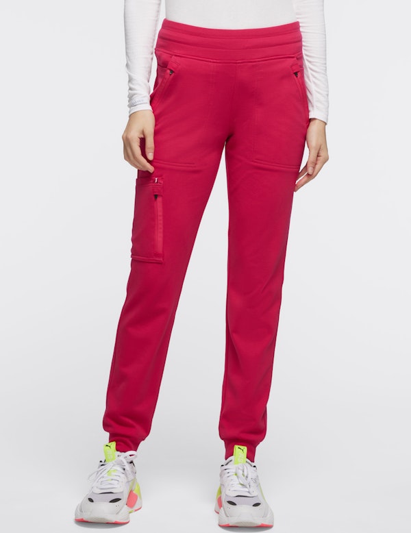Women's Electric Magenta 10-Pocket Jogger Scrub Pants | Jaanuu