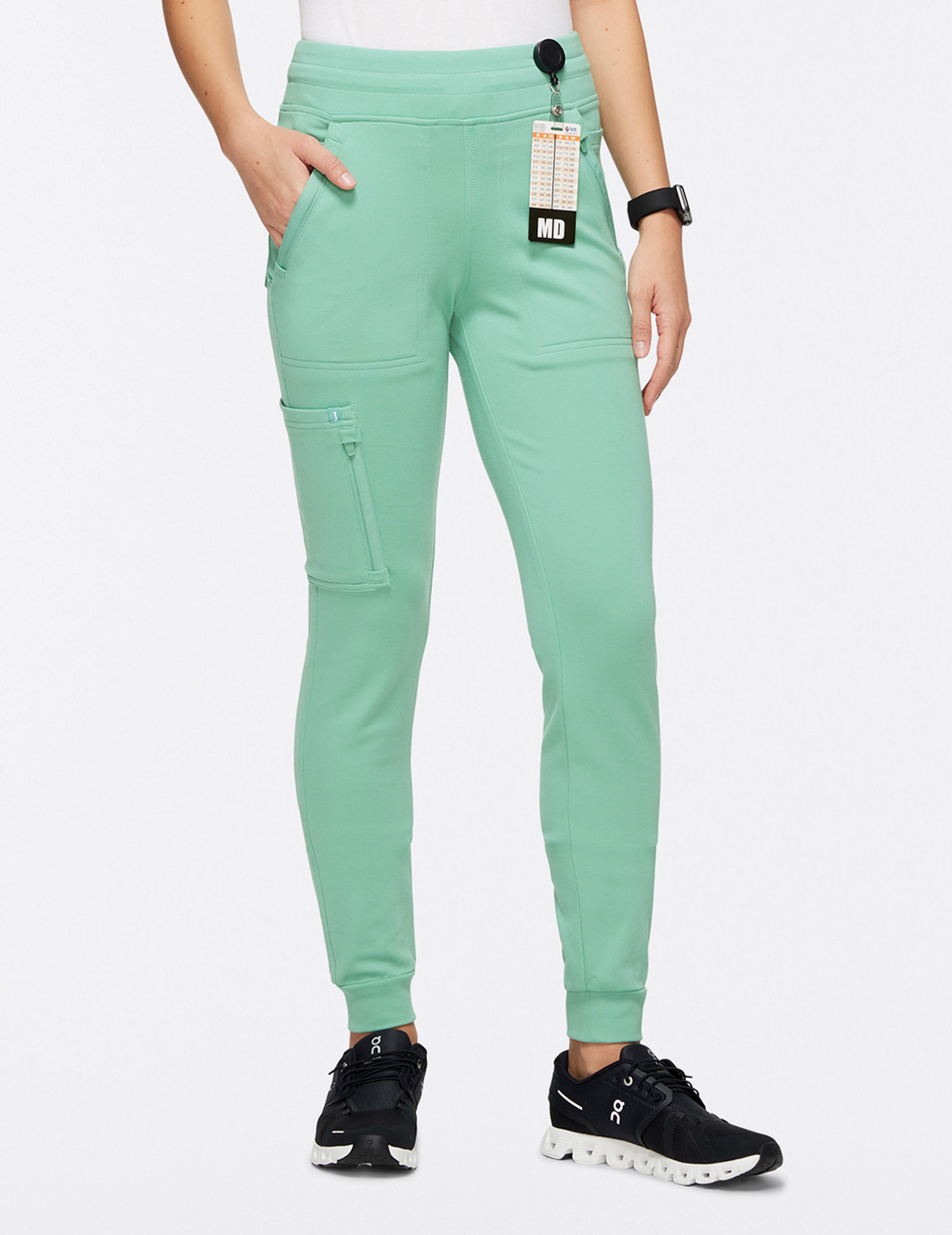 Women's 10-Pocket Scrub Jogger - Jade