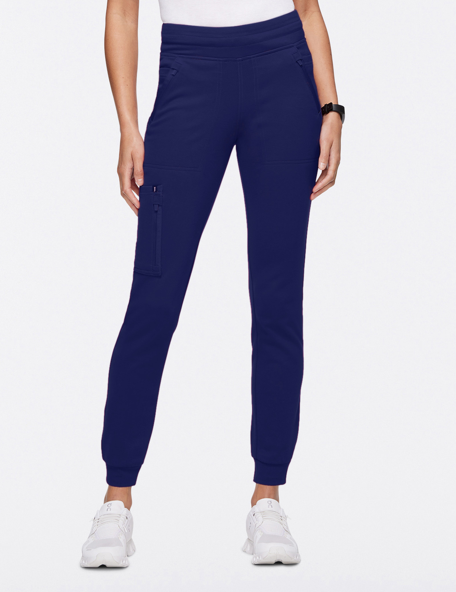 Women's 10-Pocket Scrub Jogger - Navy