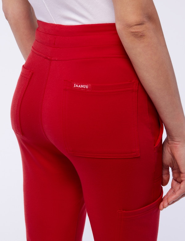 Women's True Red 10Pocket Jogger Jaanuu