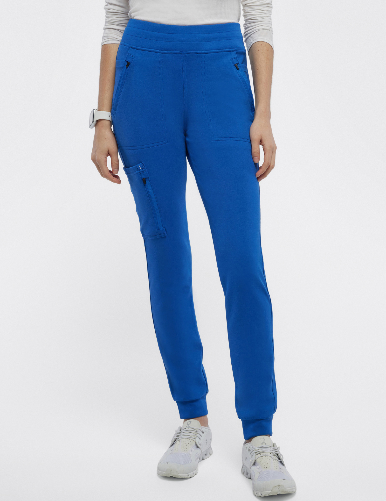 Royal Blue 10-Pocket Jogger Scrub Pants 