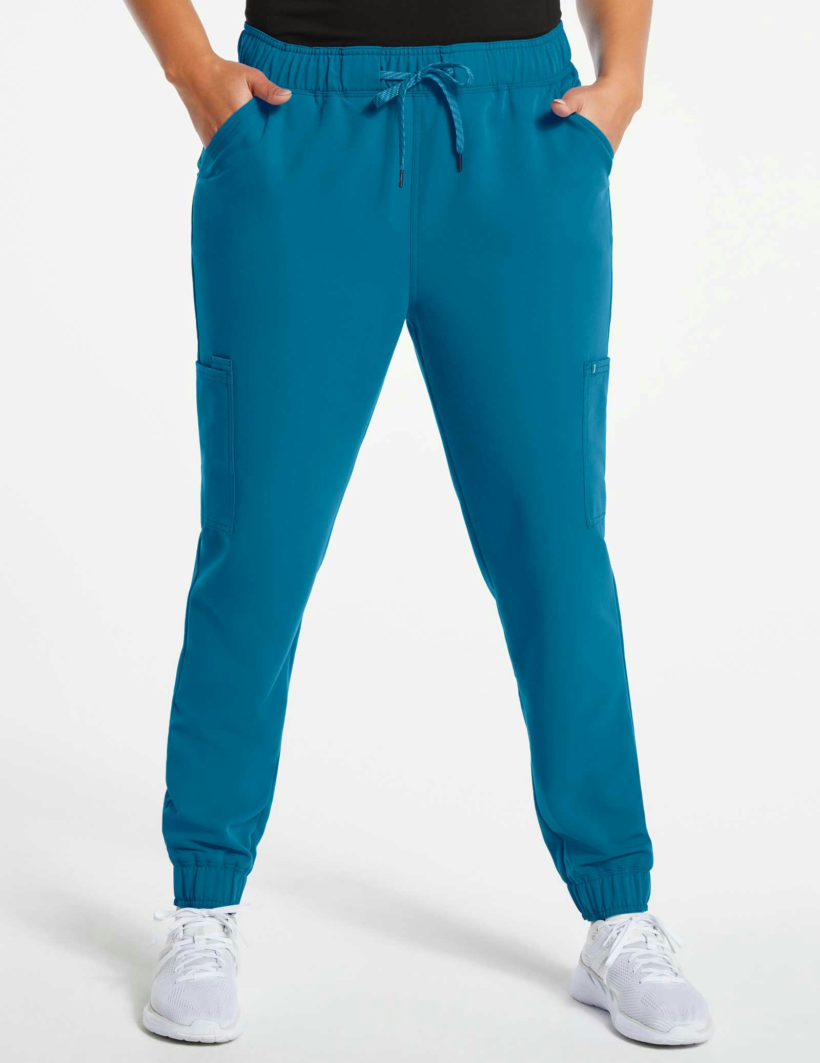 Women's MeshEnhanced Jogger Pant in Caribbean Blue Medical Scrubs by