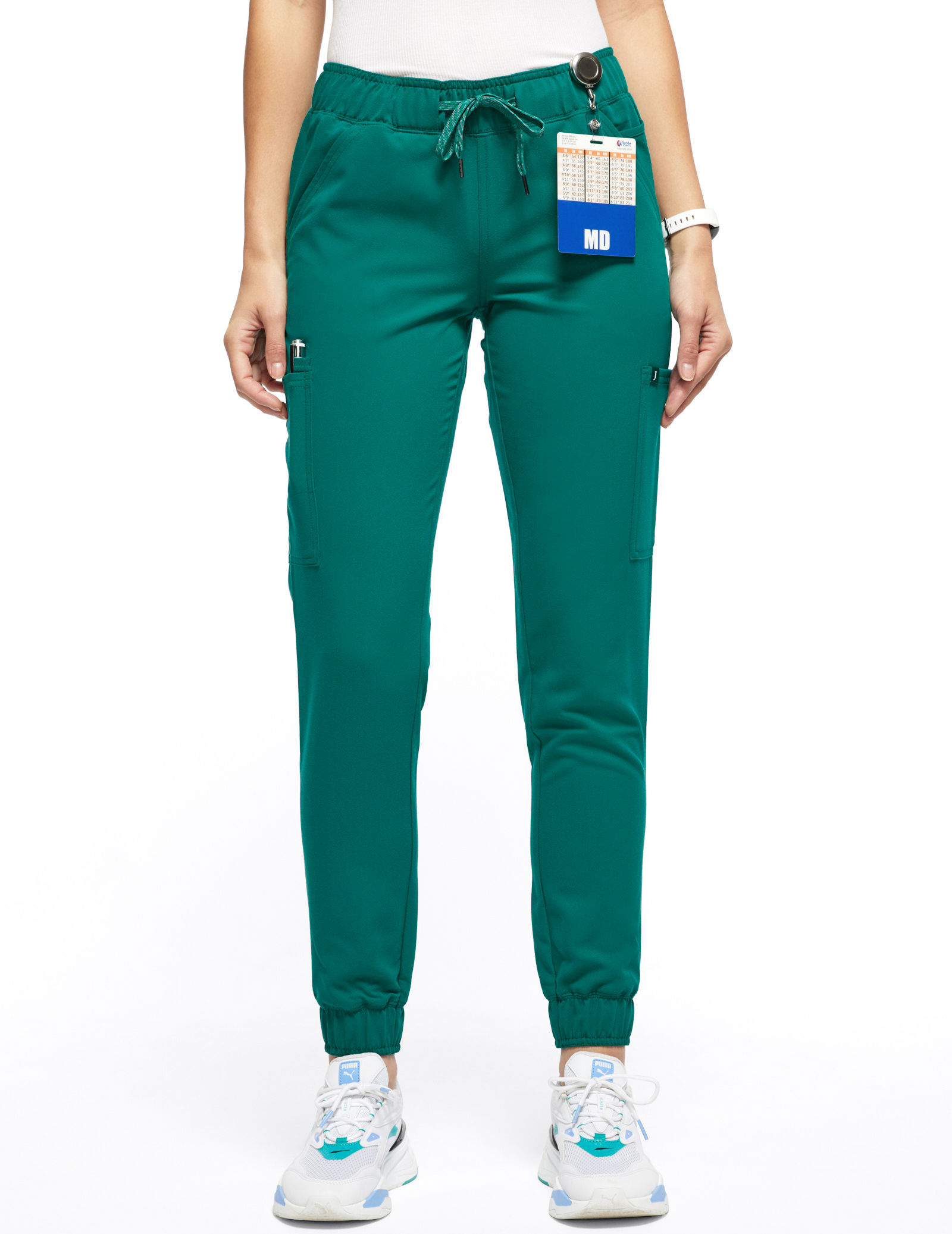 Mesh-Enhanced Jogger Scrub Pants 
