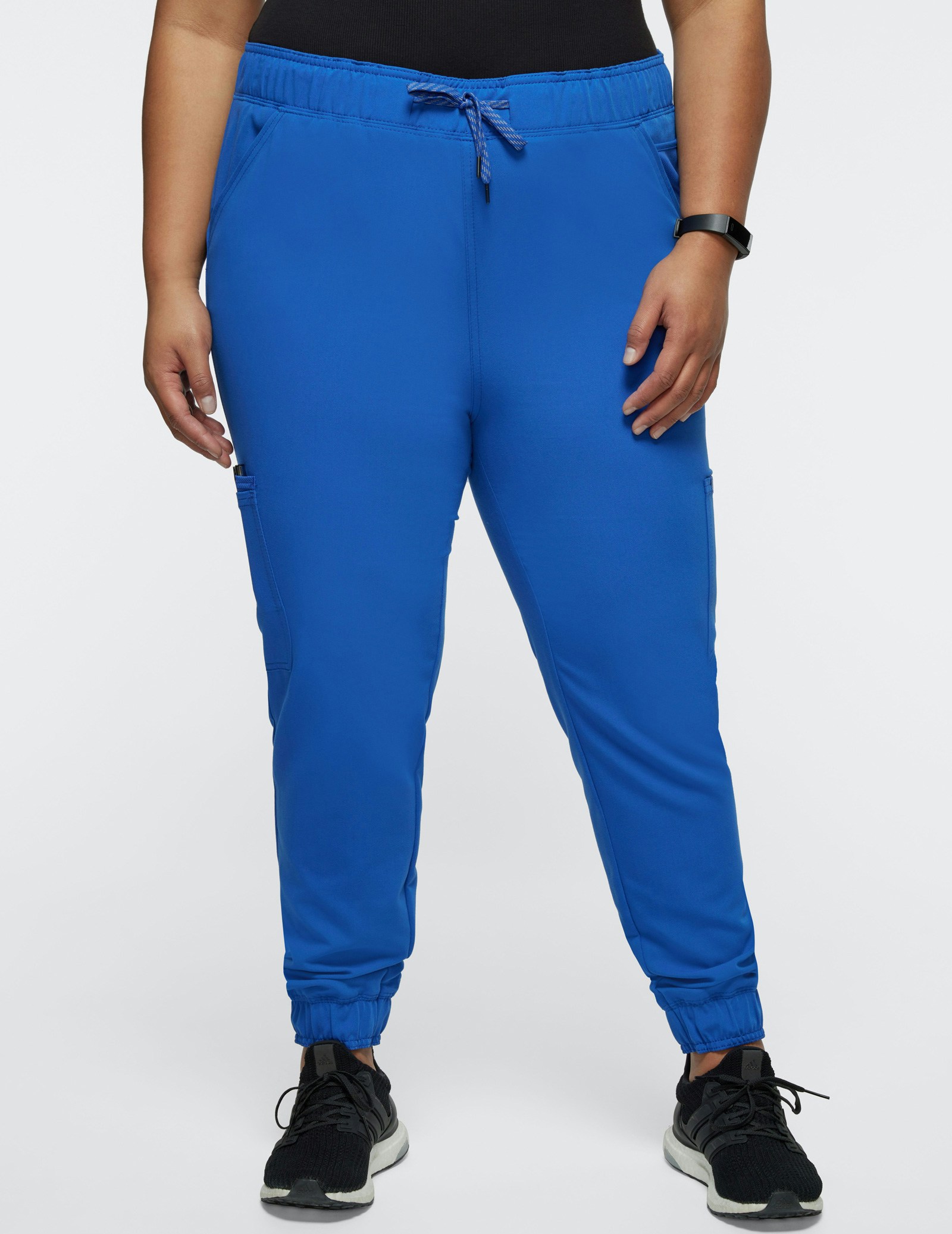 Women's Royal Blue Mesh-Enhanced Jogger Scrub Pants | Jaanuu