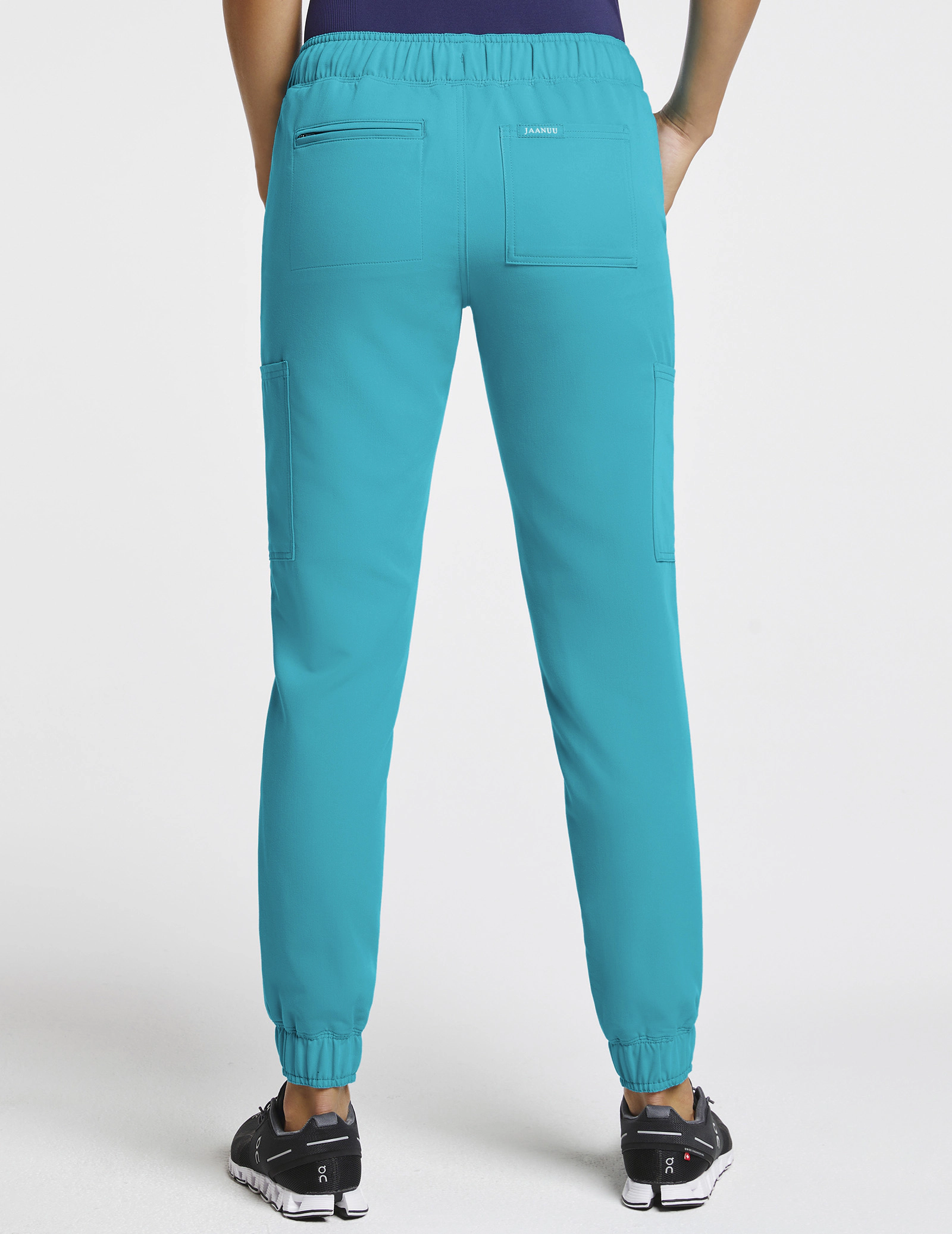 Women's Teal MeshEnhanced Jogger Scrub Pants Jaanuu