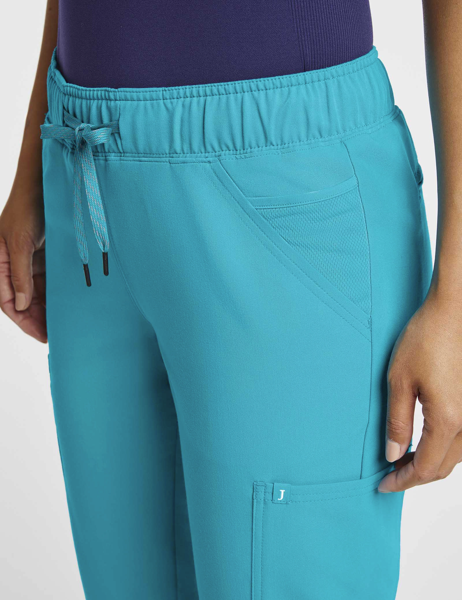 Women's Teal MeshEnhanced Jogger Scrub Pants Jaanuu