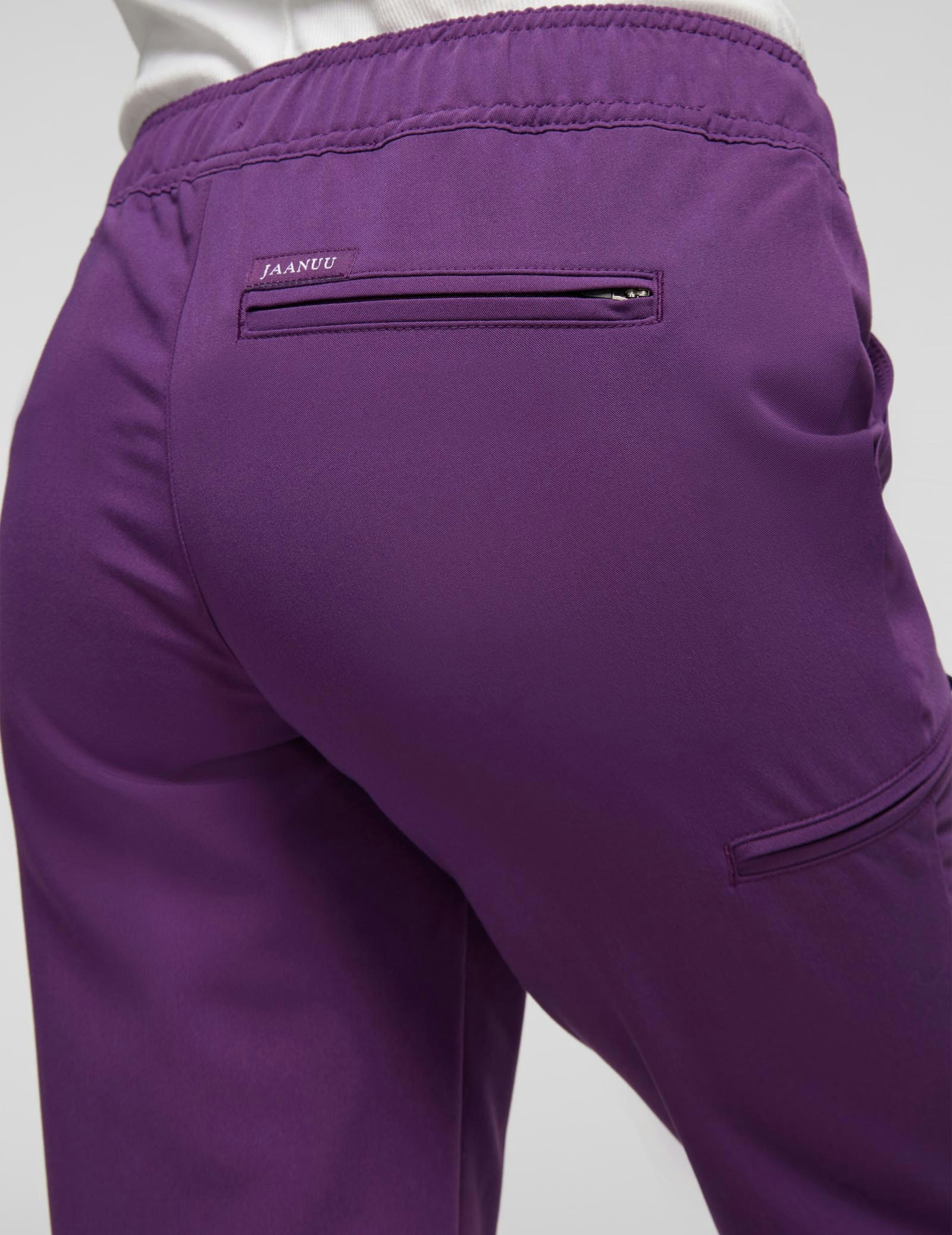 Women's Eggplant Essential 5Pocket Jogger Scrub Pants Jaanuu