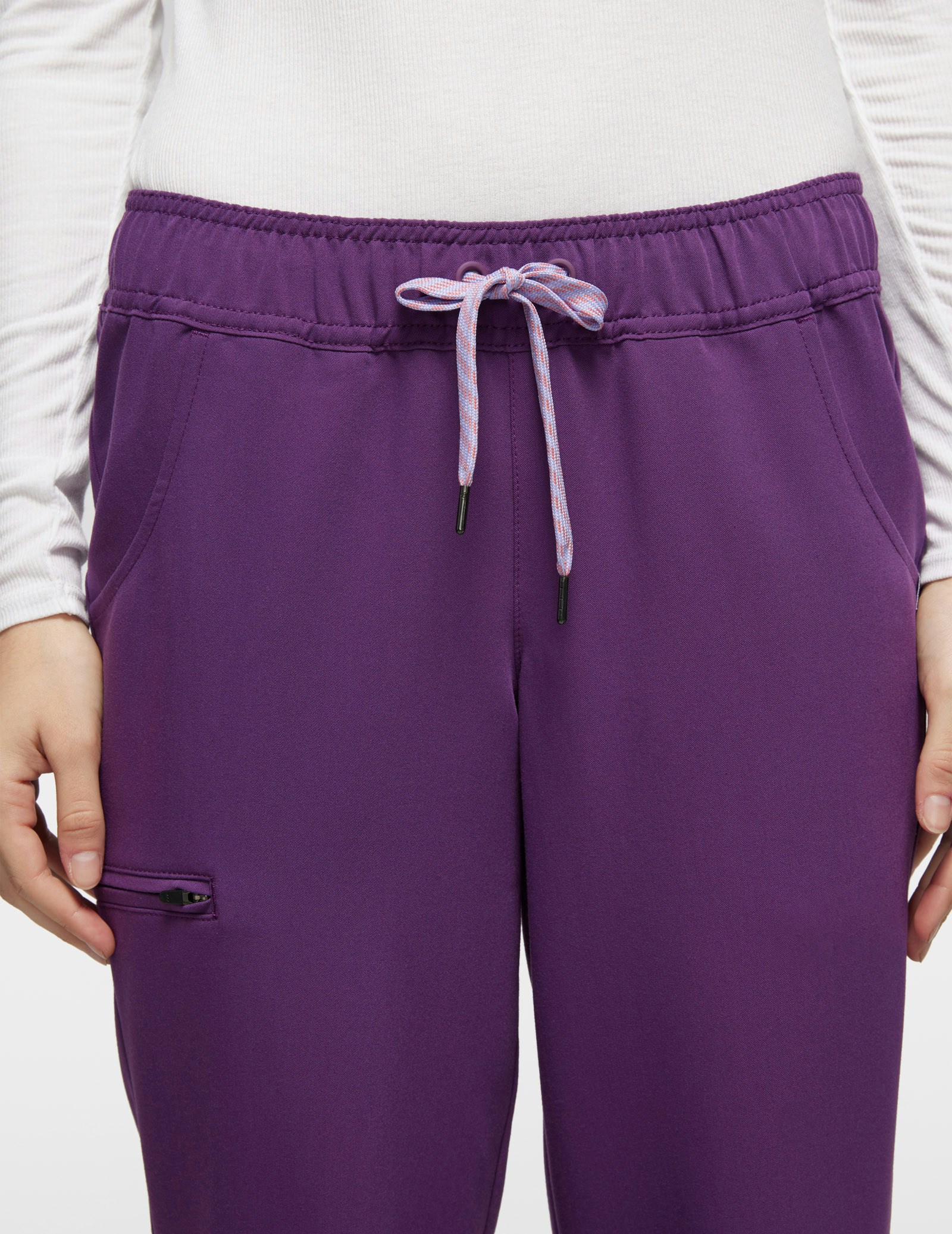 Women's Eggplant Essential 5Pocket Jogger Scrub Pants Jaanuu