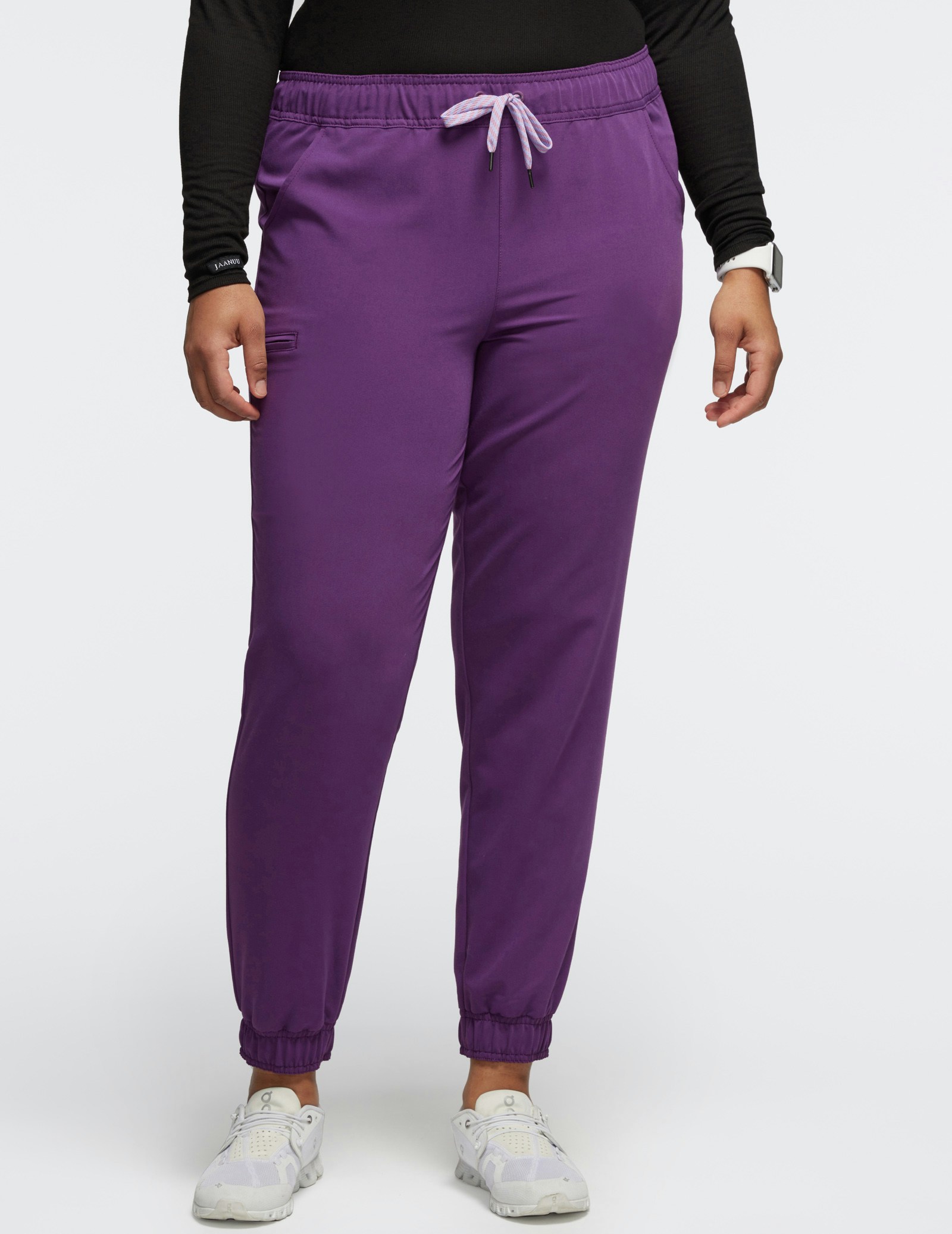 Women's Eggplant Essential 5Pocket Jogger Scrub Pants Jaanuu