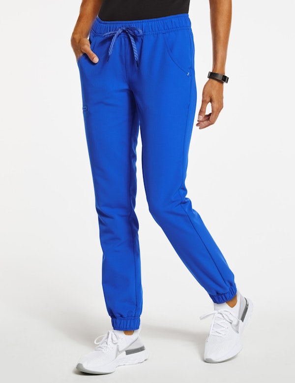 Women's Essential 5-Pocket Jogger in Royal Blue - Medical Scrubs by Jaanuu