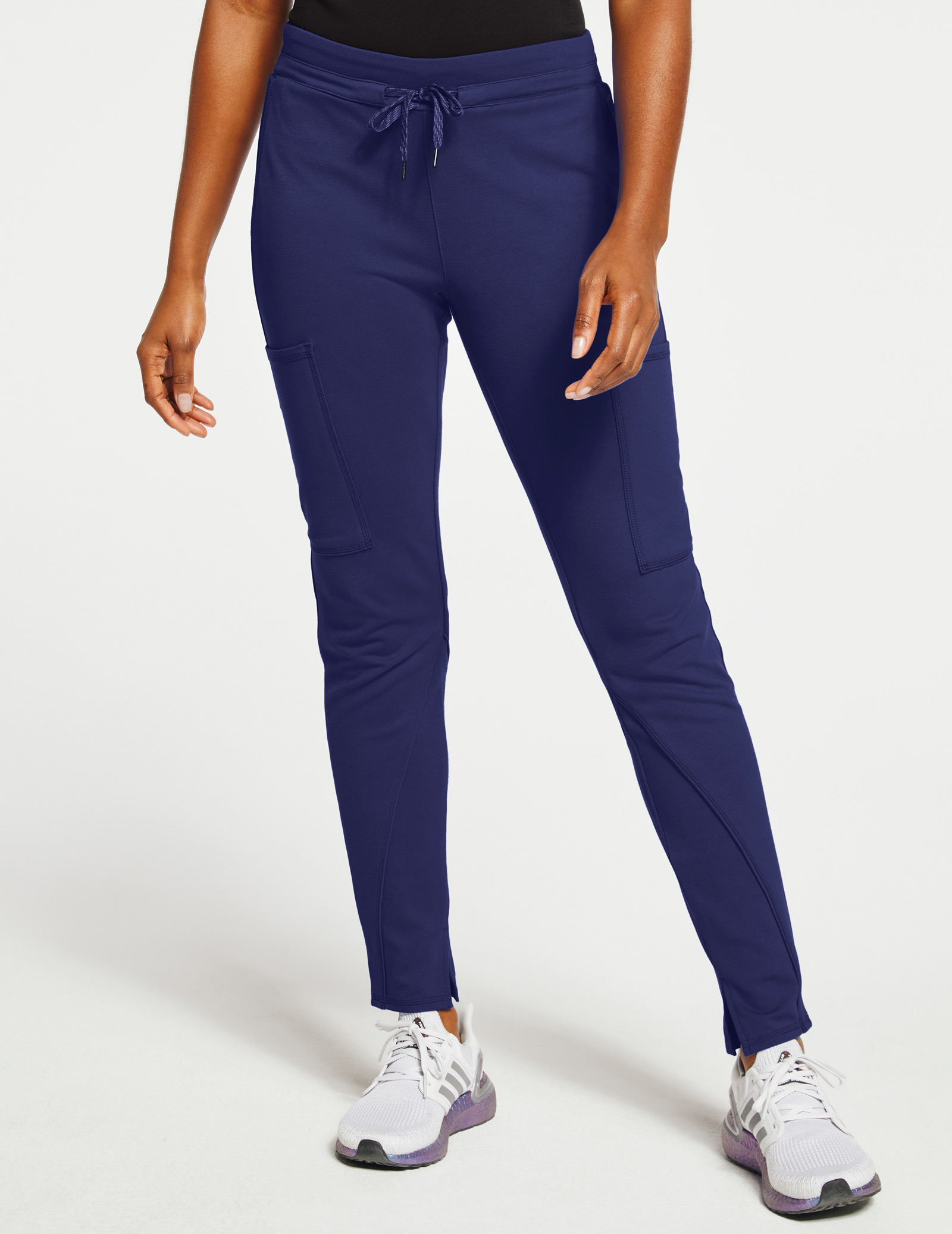 navy blue skinny cargo pants womens