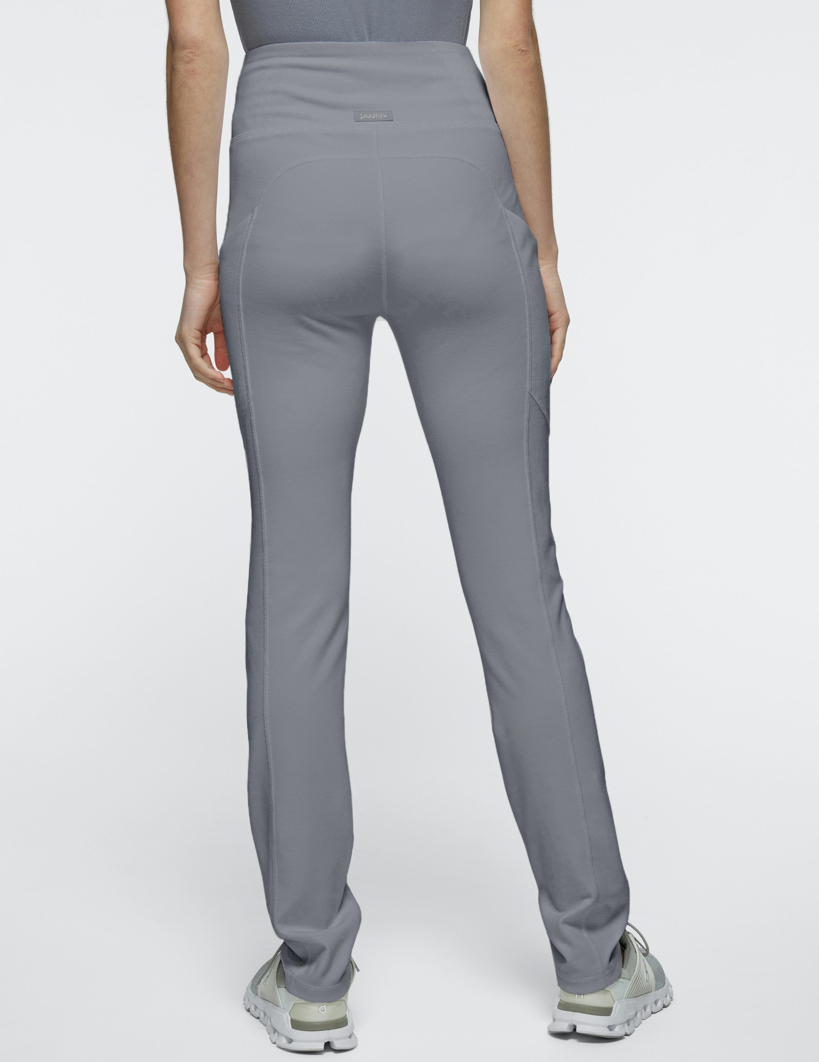 Women's Gray HighWaist Yoga Scrub Pants Jaanuu