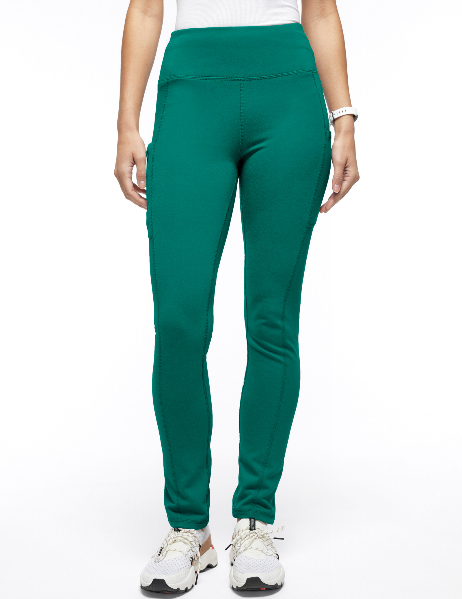 Women's Hunter Green High-Waist Yoga 