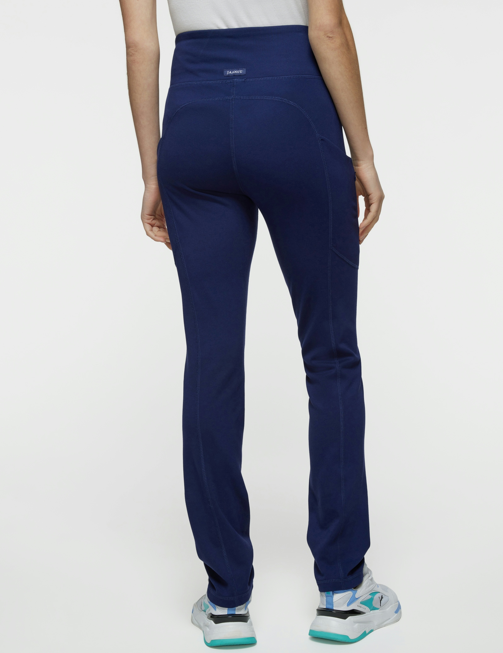 Women's Navy HighWaist Yoga Scrub Pants Jaanuu