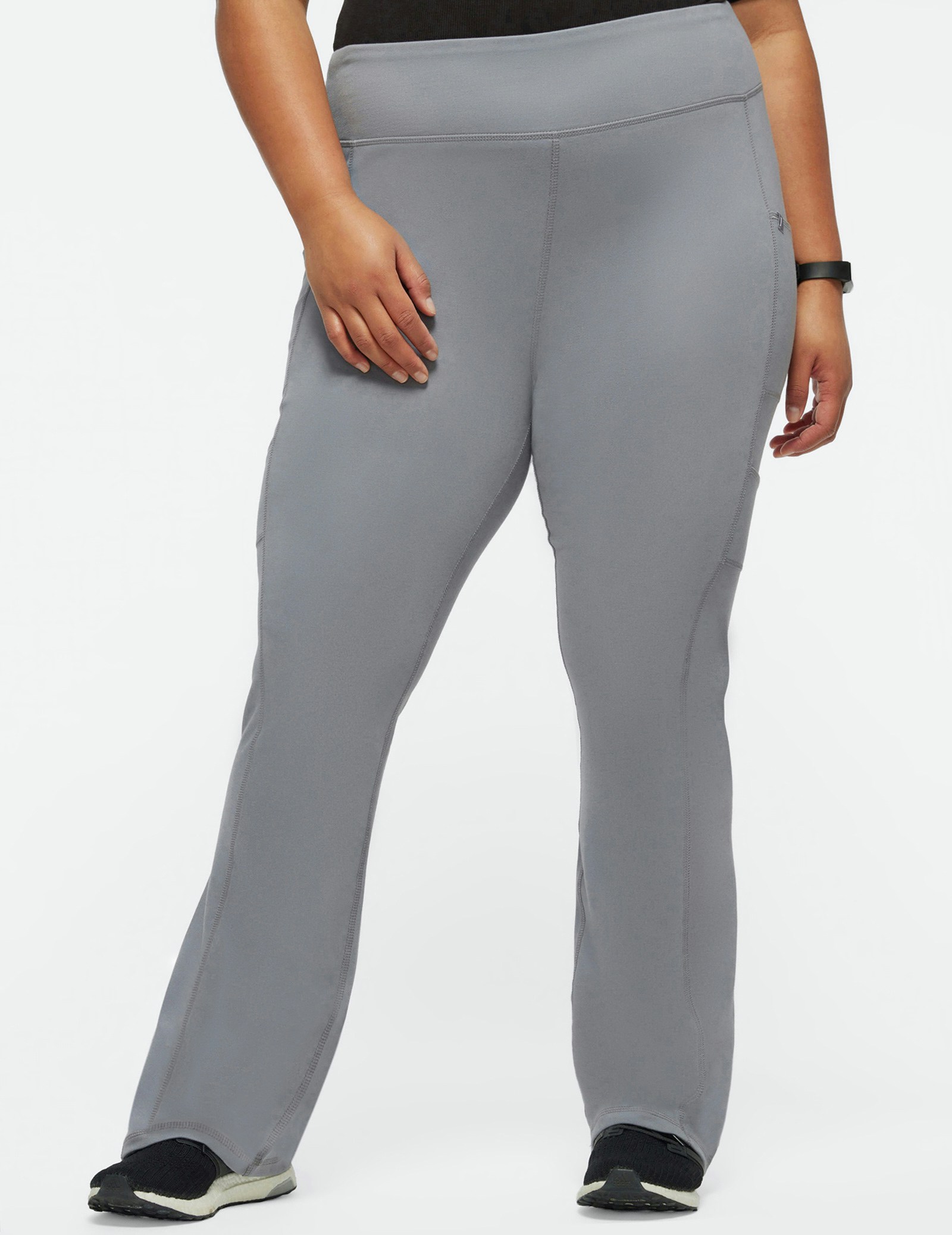 Women's Gray Yoga Scrub Pants Jaanuu