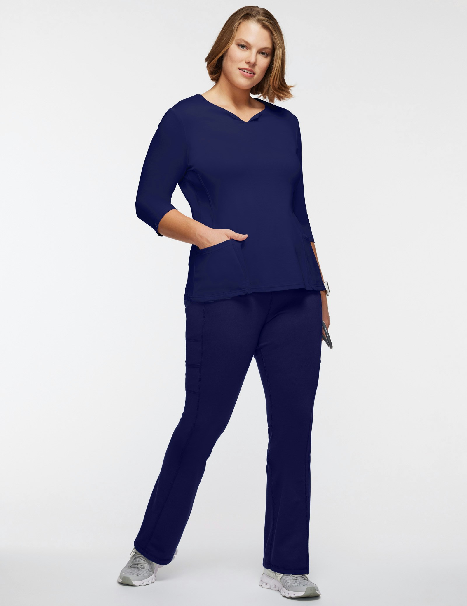 Women's Navy Yoga Scrub Pants Jaanuu