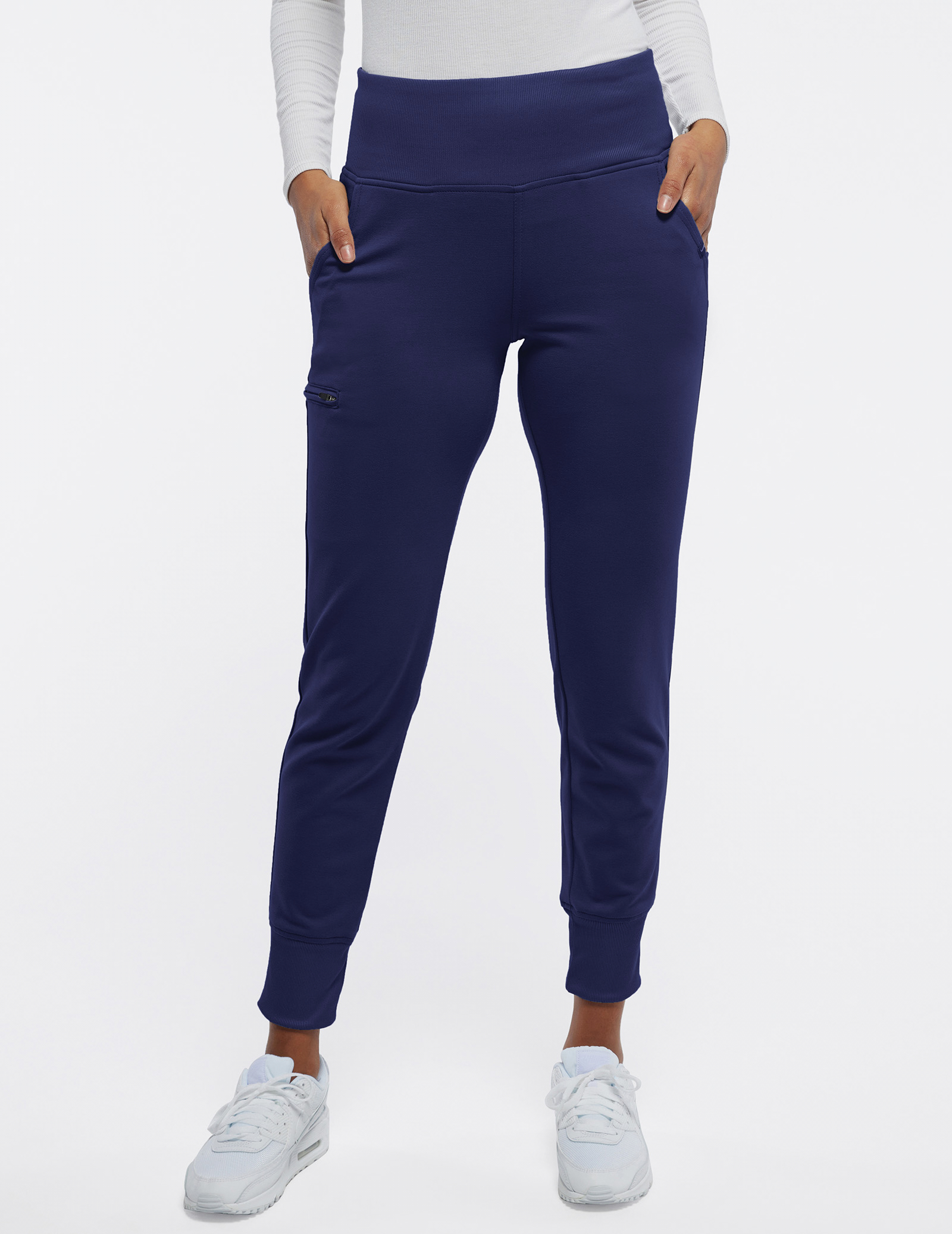 High-Waisted Jogger Scrub Pants | Jaanuu
