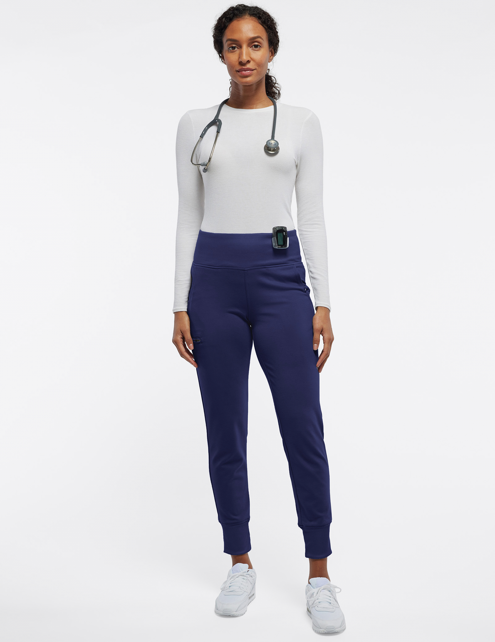 High-Waisted Jogger Scrub Pants | Jaanuu