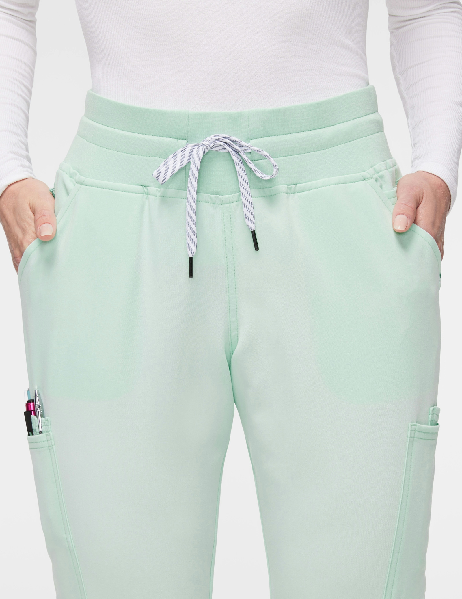 Women's 13Pocket Scrub Jogger in Seafoam Medical Scrubs by Jaanuu