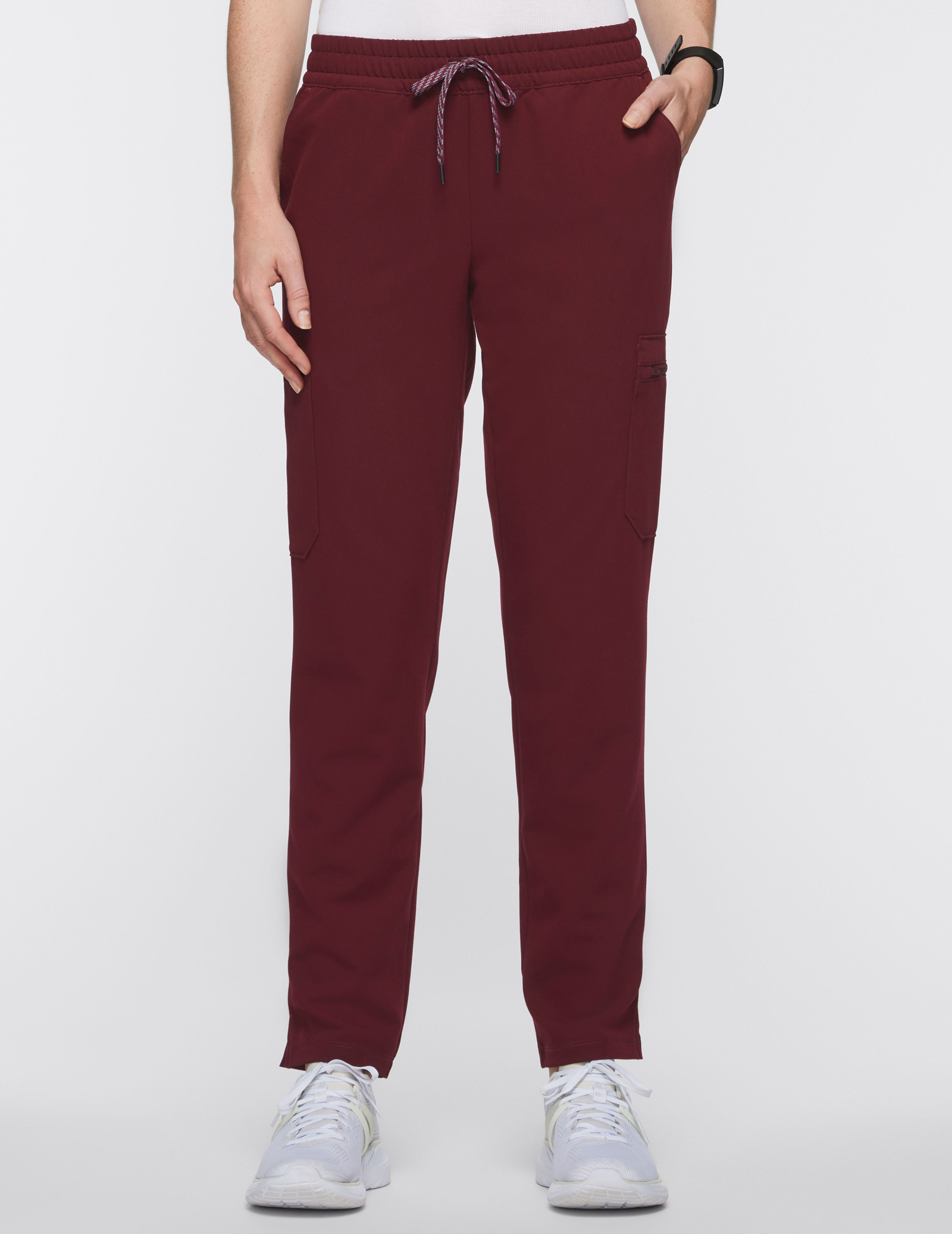 Women's 7-Pocket Scrub Pant in Wine - Medical Scrubs by Jaanuu