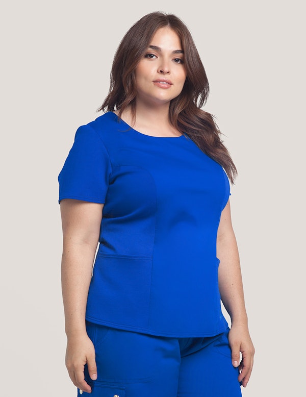 Combo Top In Royal Blue Medical Scrubs By Jaanuu 4125