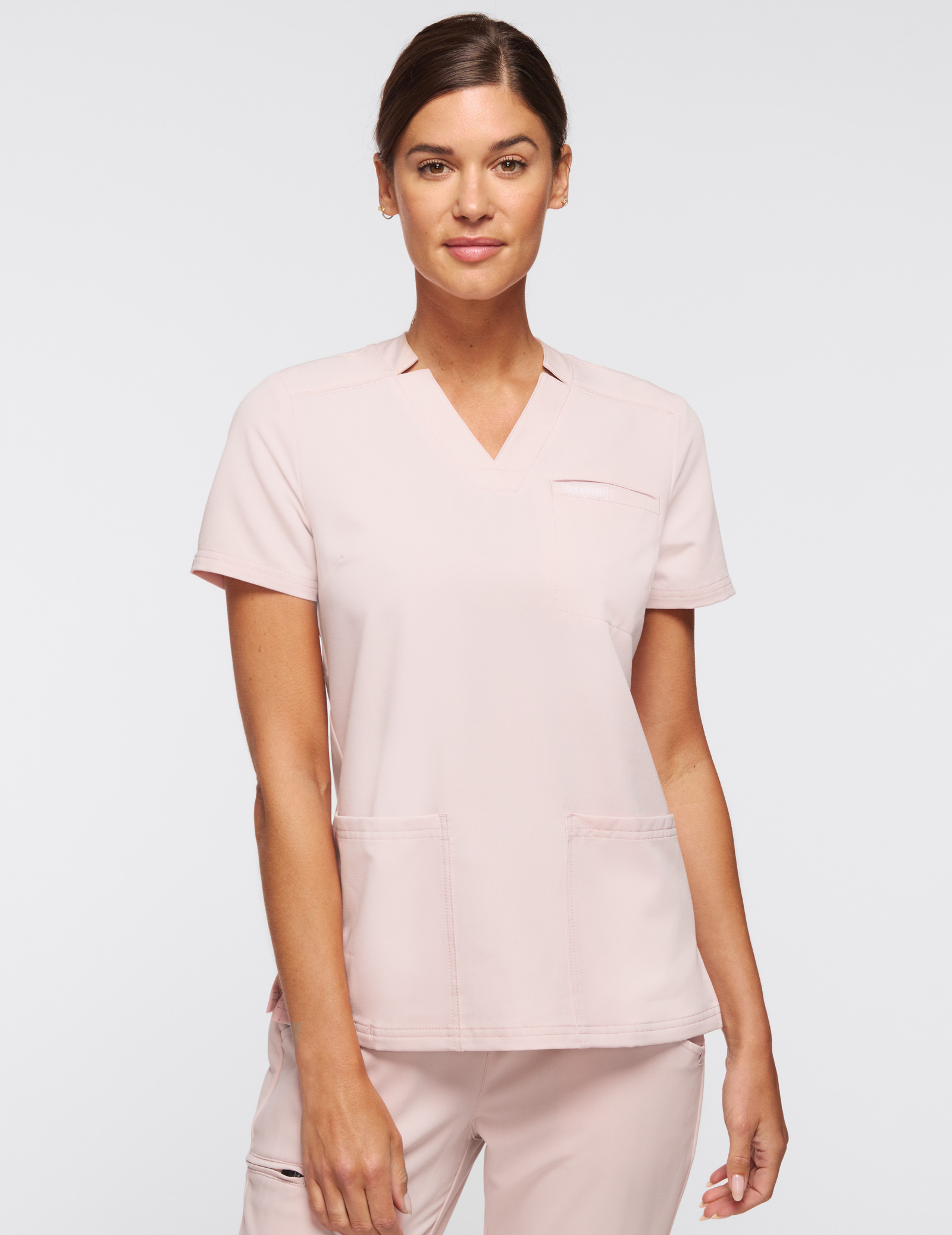 light pink scrub jacket