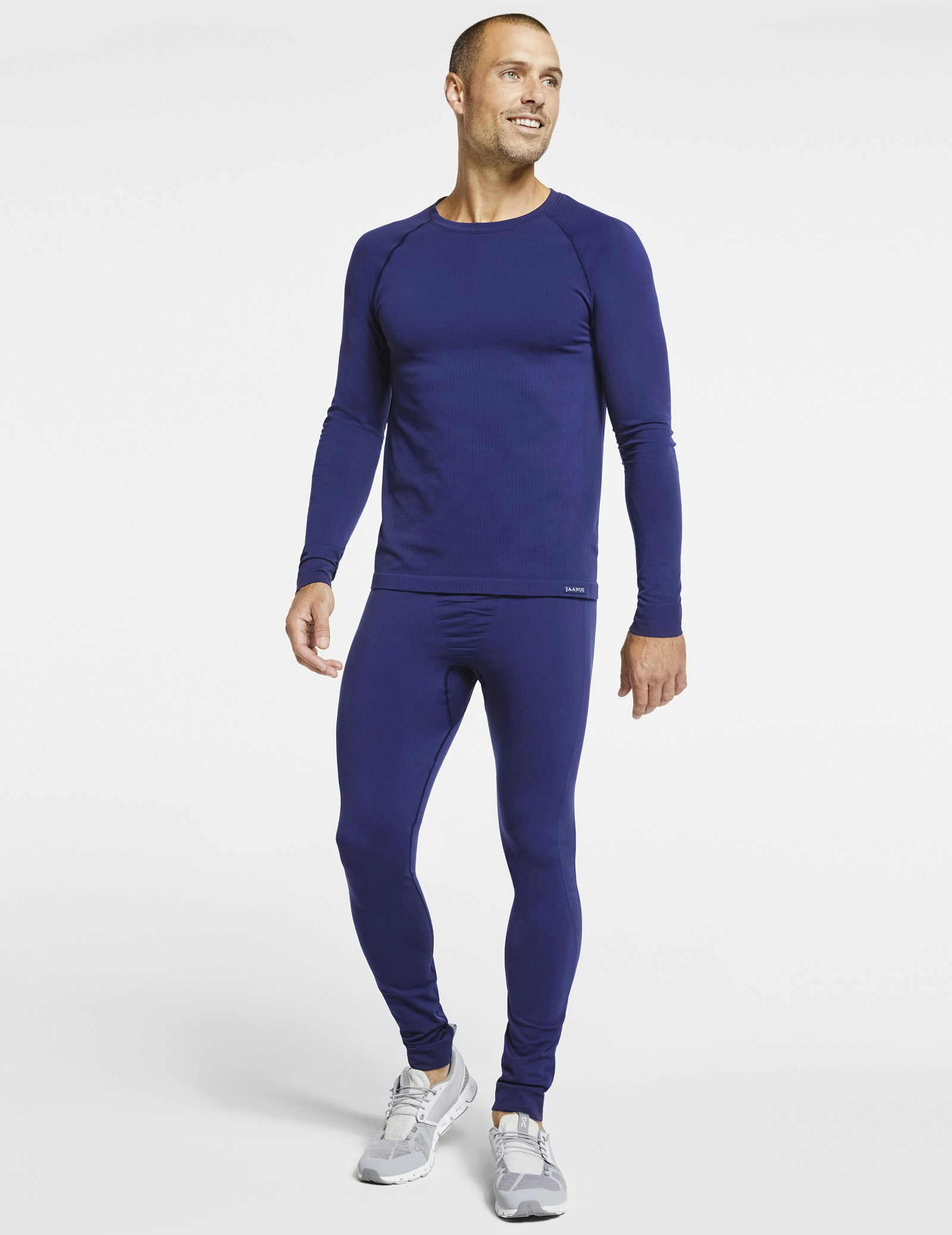 Men's Navy Compression Mapped Underscrub Shirt Jaanuu