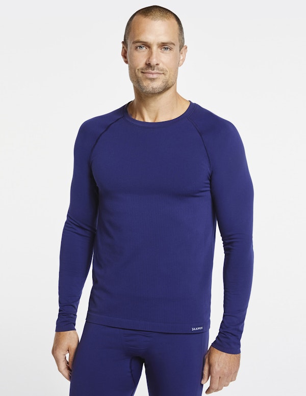 Men's Navy Compression Mapped Underscrub Shirt Jaanuu