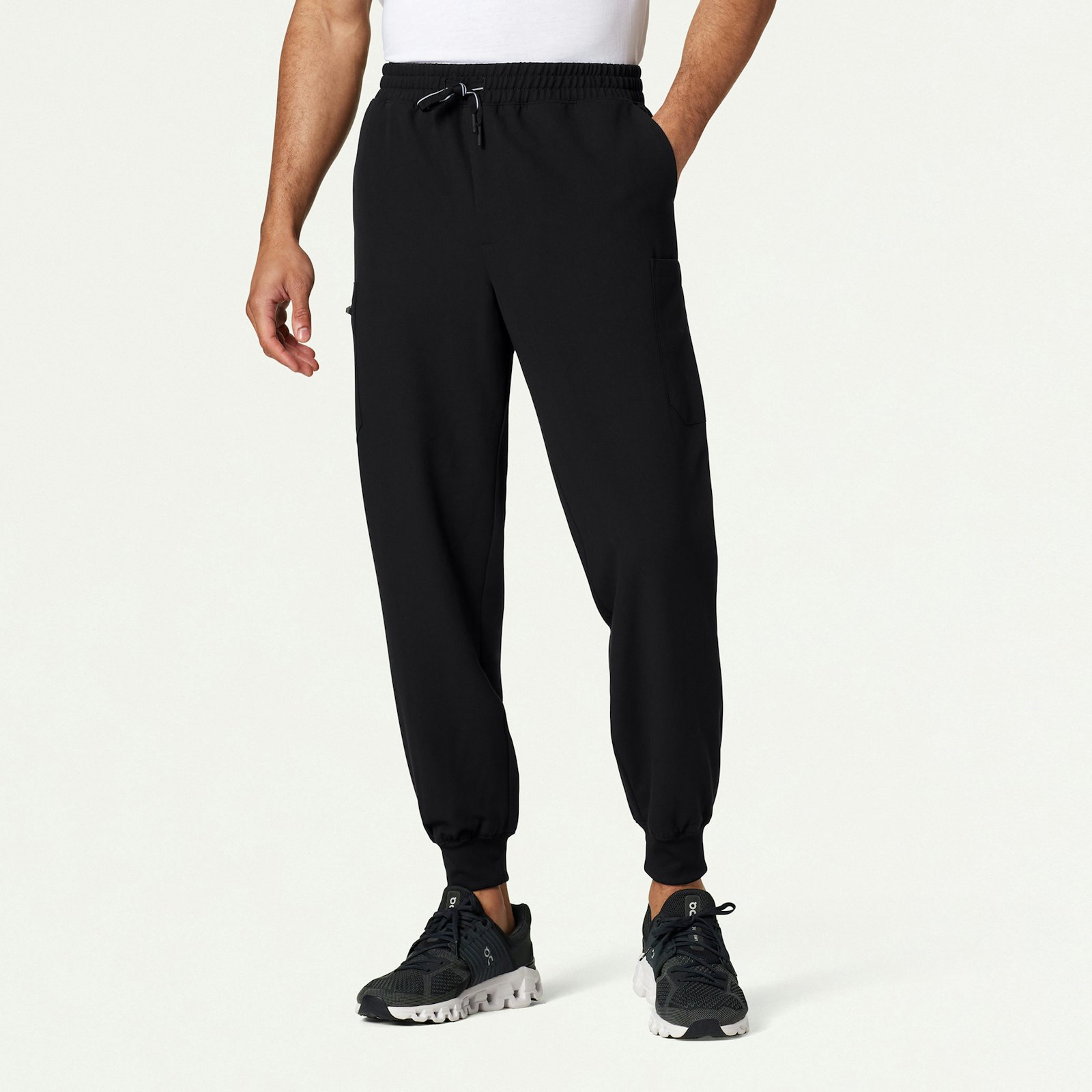 Osmo Classic Scrub Jogger in Black - Men's Pants by Jaanuu