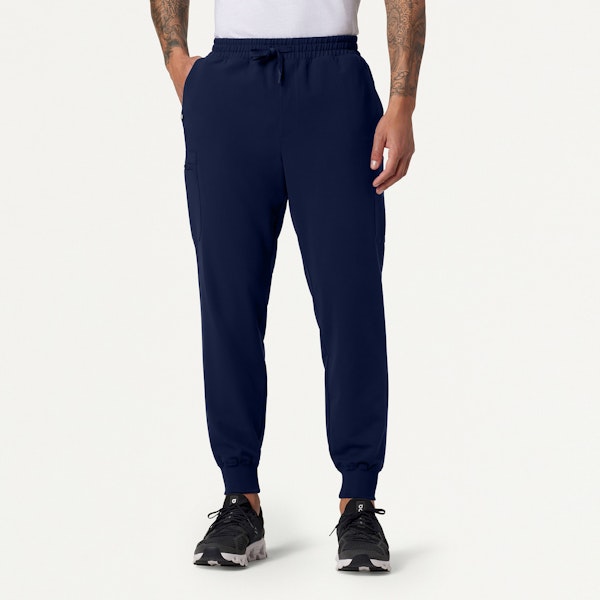 Osmo Classic Scrub Jogger in Midnight Navy - Men's Pants by Jaanuu